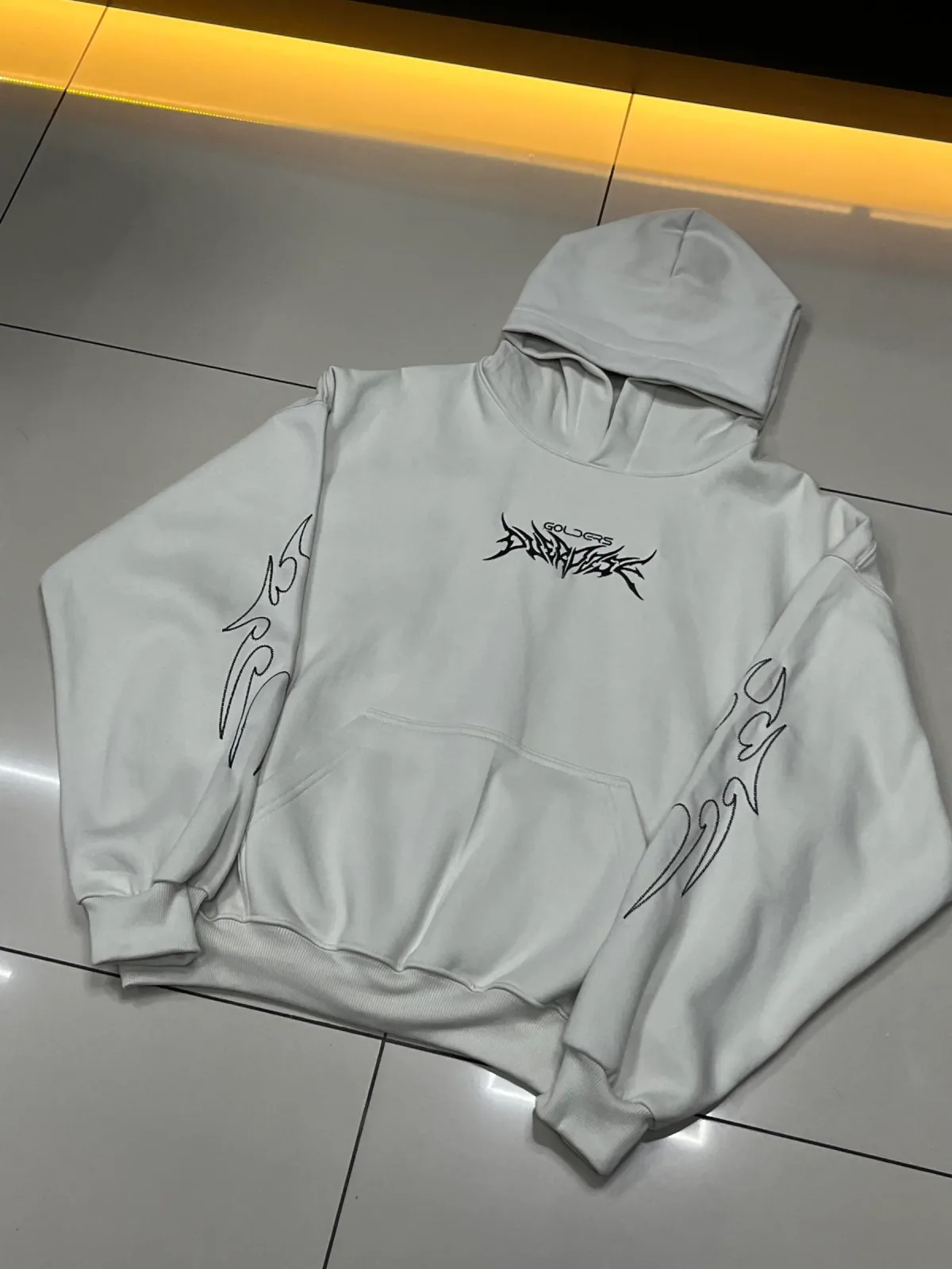 Hoodie Araña Boxi fit - Beige