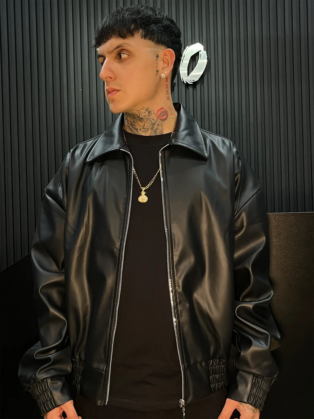 Jacket Cuerina - Negro