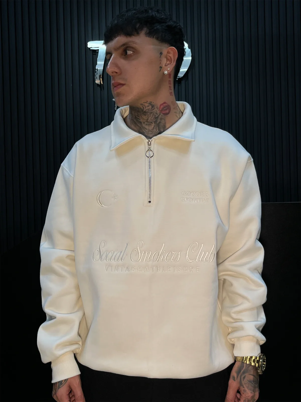 Hoodie Moon Regular Fit - Beige (foto 1 de 2)